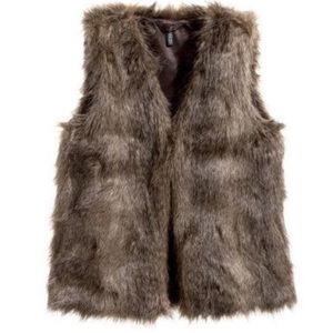 H&M faux fur vest